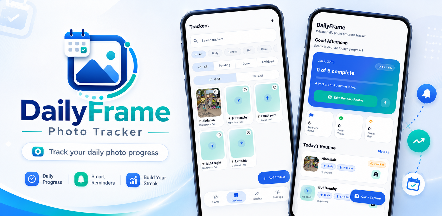 DailyFrame Photo Tracker preview